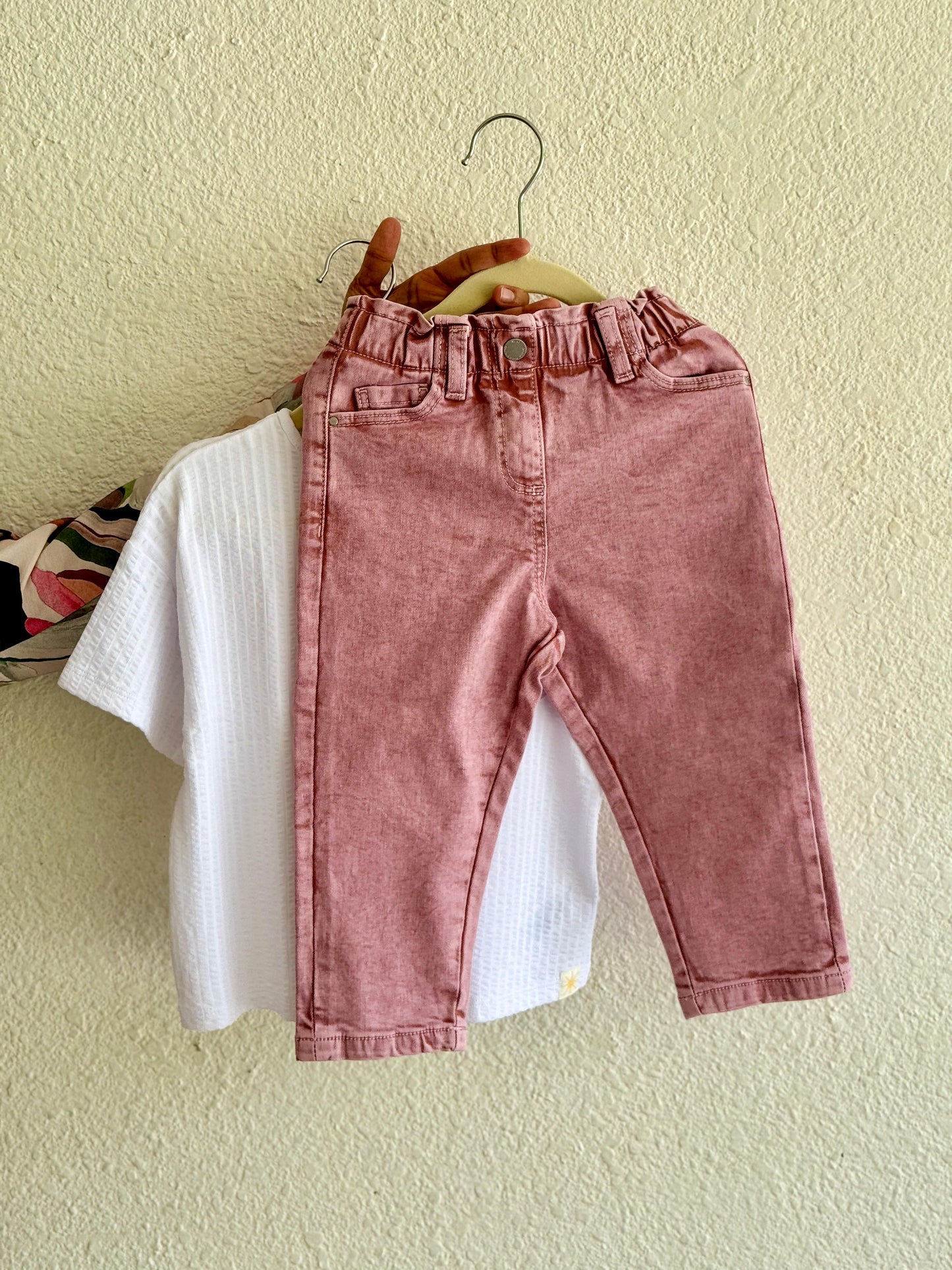 Textured Baby Girl Lounge Set – Soft Cotton Comfort