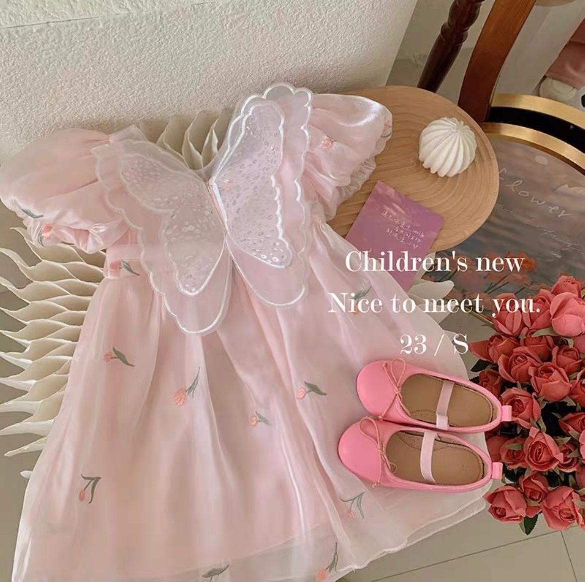 Butterfly Fairy Tulle Dress for Baby Girls