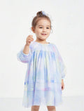 Long Sleeved Soft Net Frock
