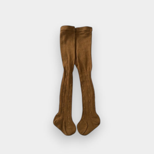 Boutique Ribbed Cotton-Blend Baby Tights