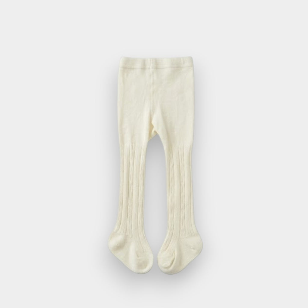 Boutique Ribbed Cotton-Blend Baby Tights