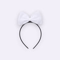White Tulle Cloud Bow Headband – Classic Airy Design for Babies and Toddlers