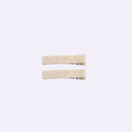 Sunset Pista & Cream Enchanted Organza Bow – Multi-Layered Beaded Hair Clip
