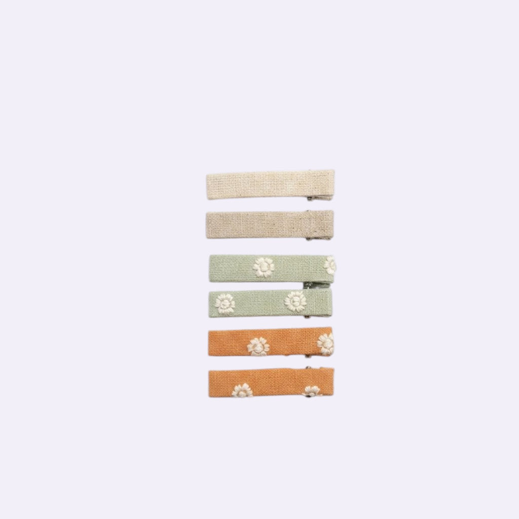 Sunset Pista & Cream Enchanted Organza Bow – Multi-Layered Beaded Hair Clip