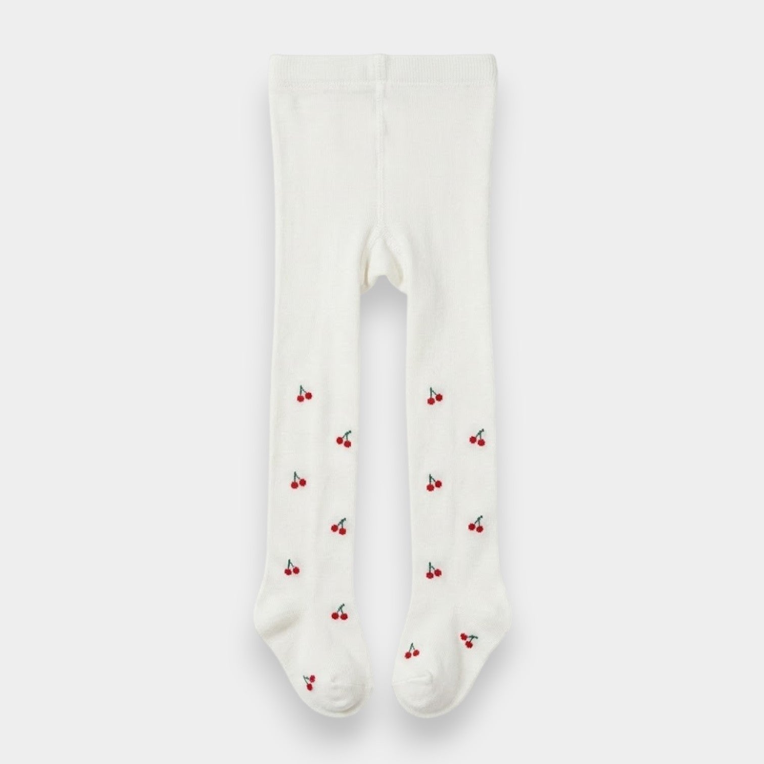 Sweet Cherry Orchard Embroidered Cotton Stockings