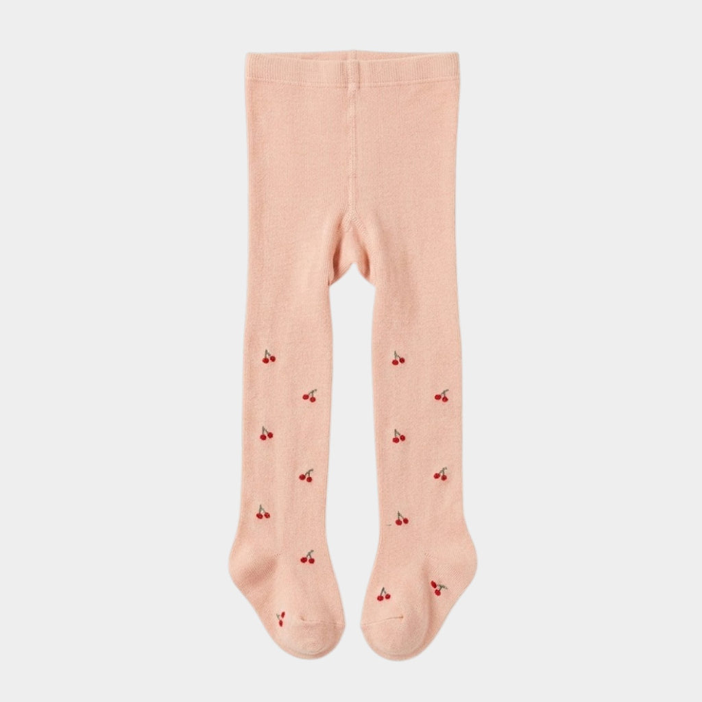 Sweet Cherry Orchard Embroidered Cotton Stockings