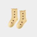Wildflower Harvest Embroidered Ribbed Socks