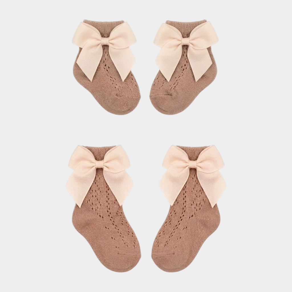 Earthly Grace Pointelle Knit & Oversized Bow