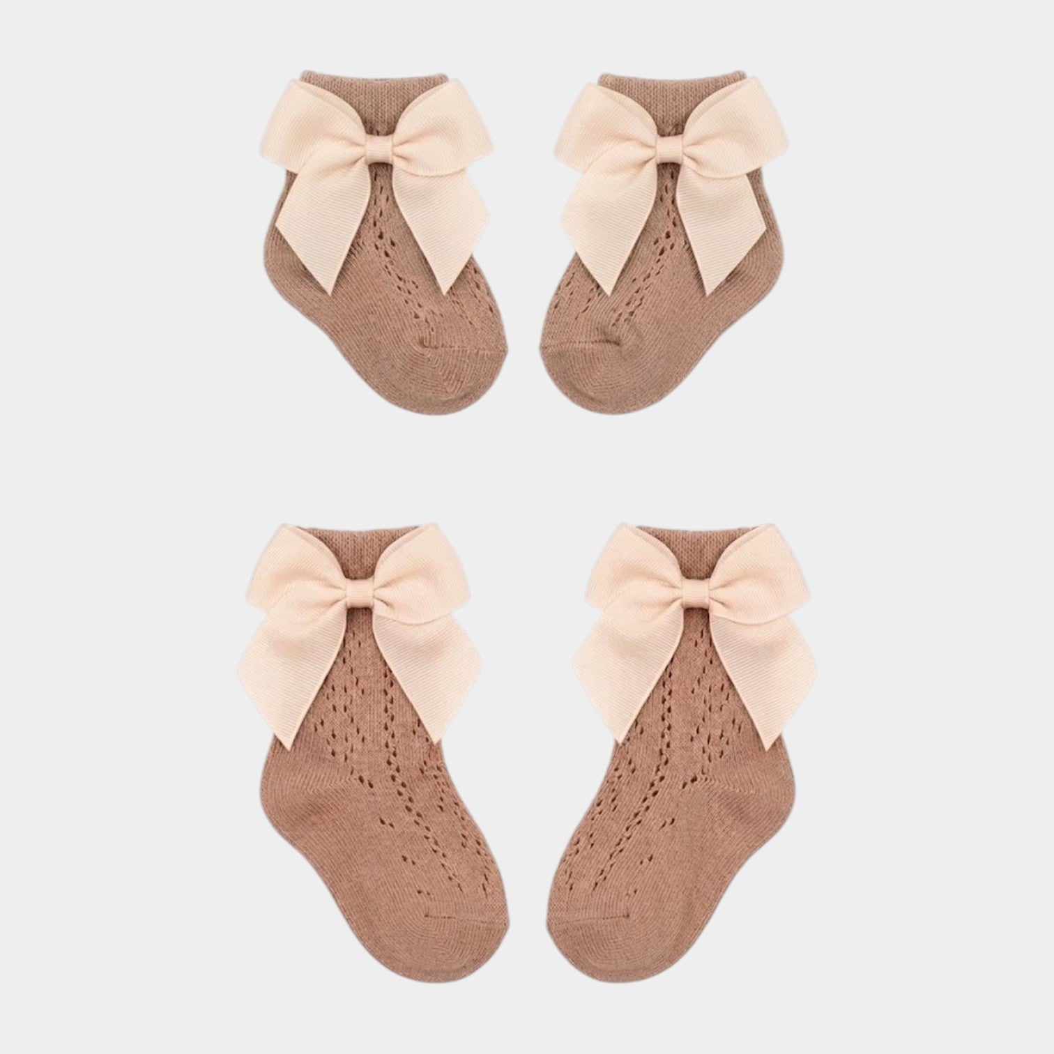 Earthly Grace Pointelle Knit & Oversized Bow