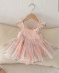 Girls’ Pink Floral Tulle Baby Tutu Dress