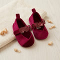Velvet Blossom Crossover Ballet Booties