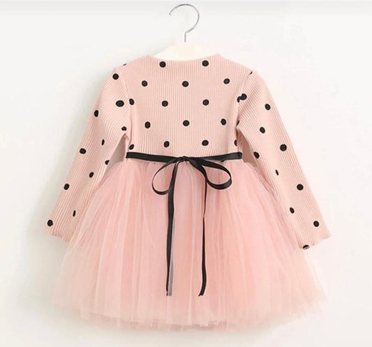 Polka Dot Tulle Party Dress for Baby Girls