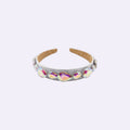 Gemstone Padded Headband Set – Luxury Satin and Leather Fashion Accessories