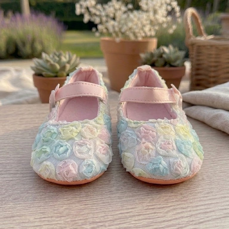 Fairycore Pastel Bloom Booties