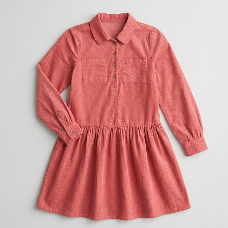 Girls’ Long Sleeve Cotton Dress