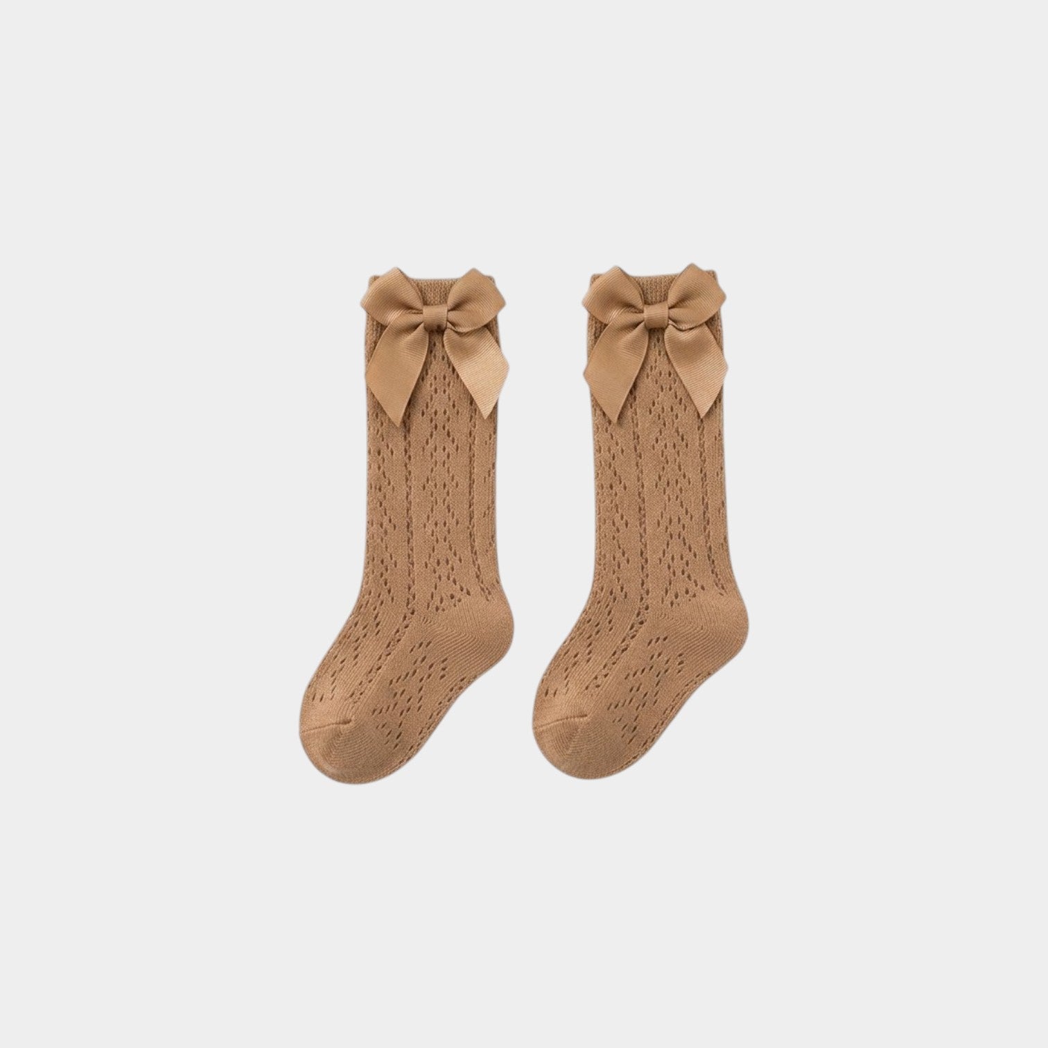 Essential Palette Pointelle Knit Bow Socks