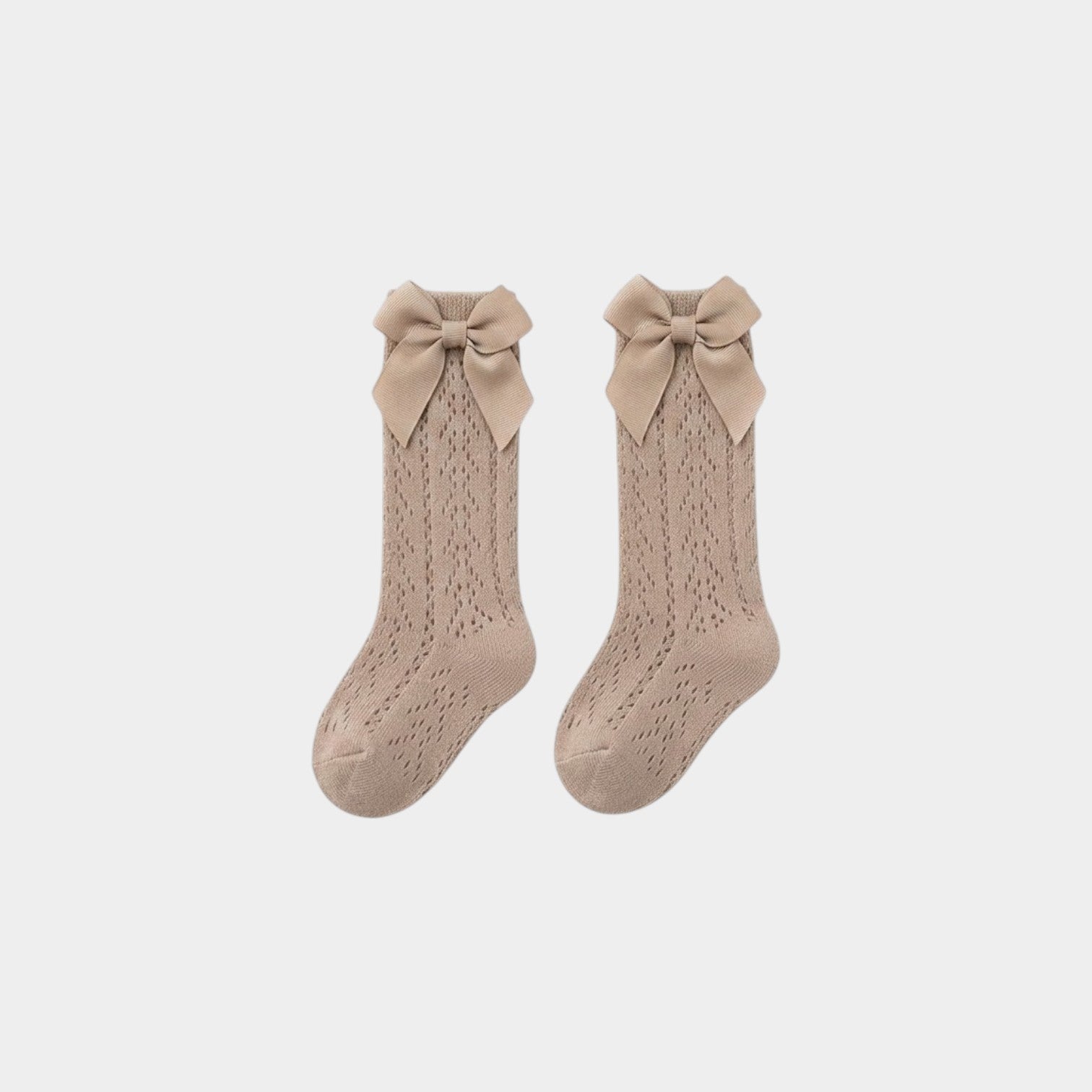 Essential Palette Pointelle Knit Bow Socks