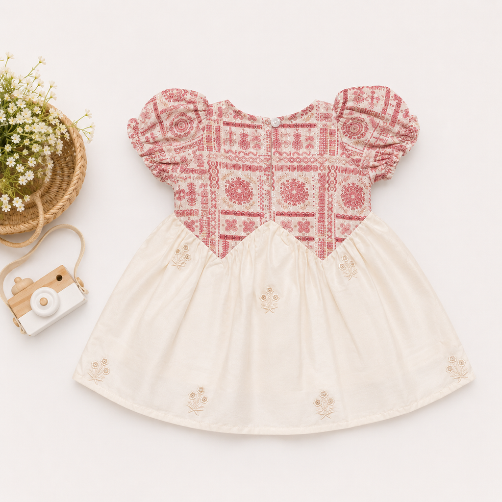 Rose Paisley Embroidered Party Wear