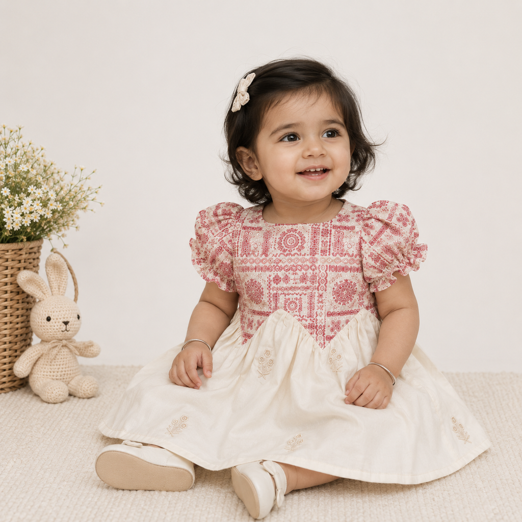 Rose Paisley Embroidered Party Wear