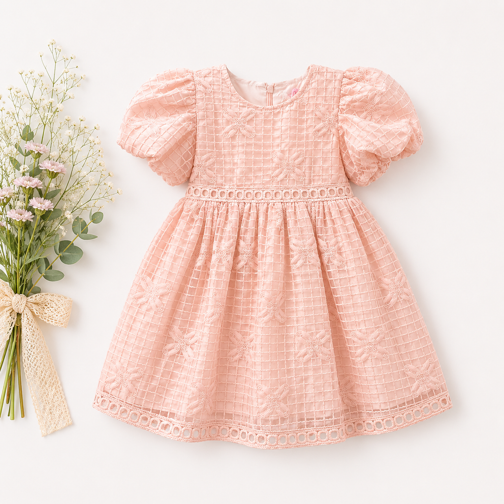 Ethereal Butterfly Lattice Party Dress