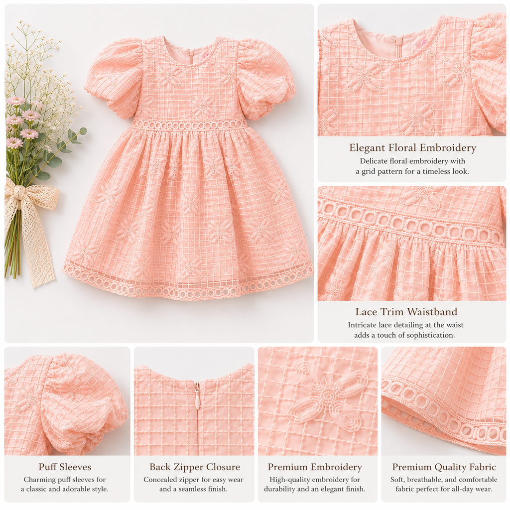 Ethereal Butterfly Lattice Party Dress