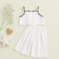 Girls Premium Cotton Embroidered Summer Set