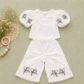 Magnolia Bloom White Botanical Co-ord Set