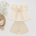 Heirloom Ivory Oversized Bow Eyelet Set