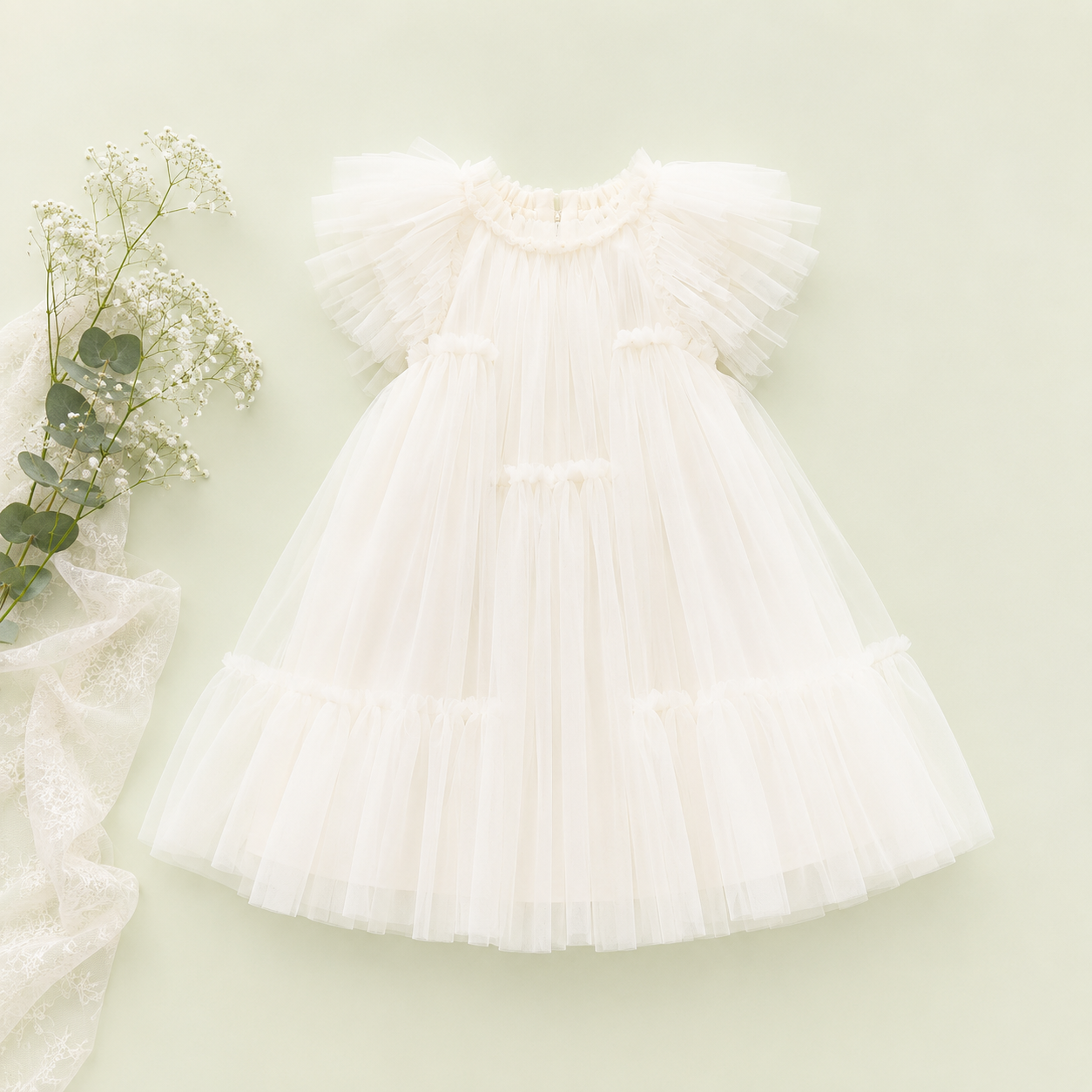 Girls’ Tulle Party Dress – Toddler & Little Kids