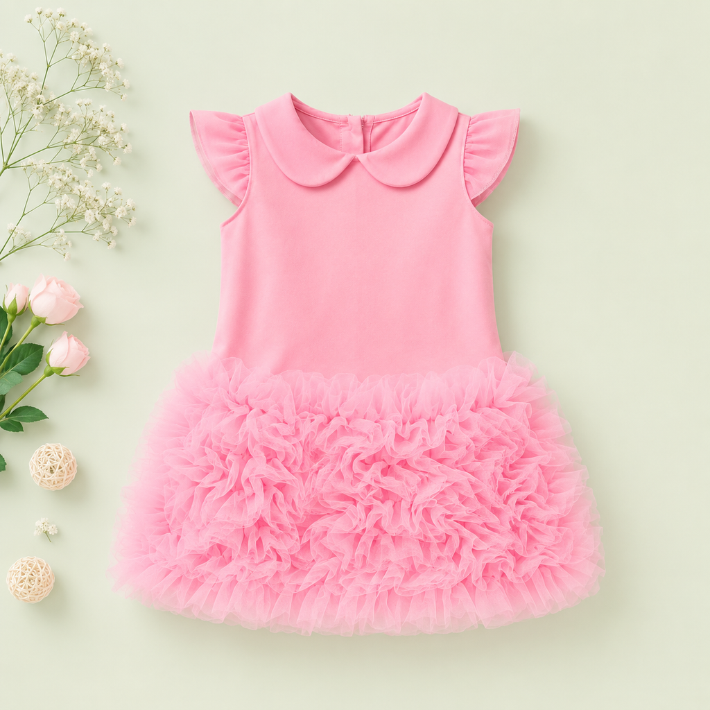 Fluffy Ruffle Party Dress