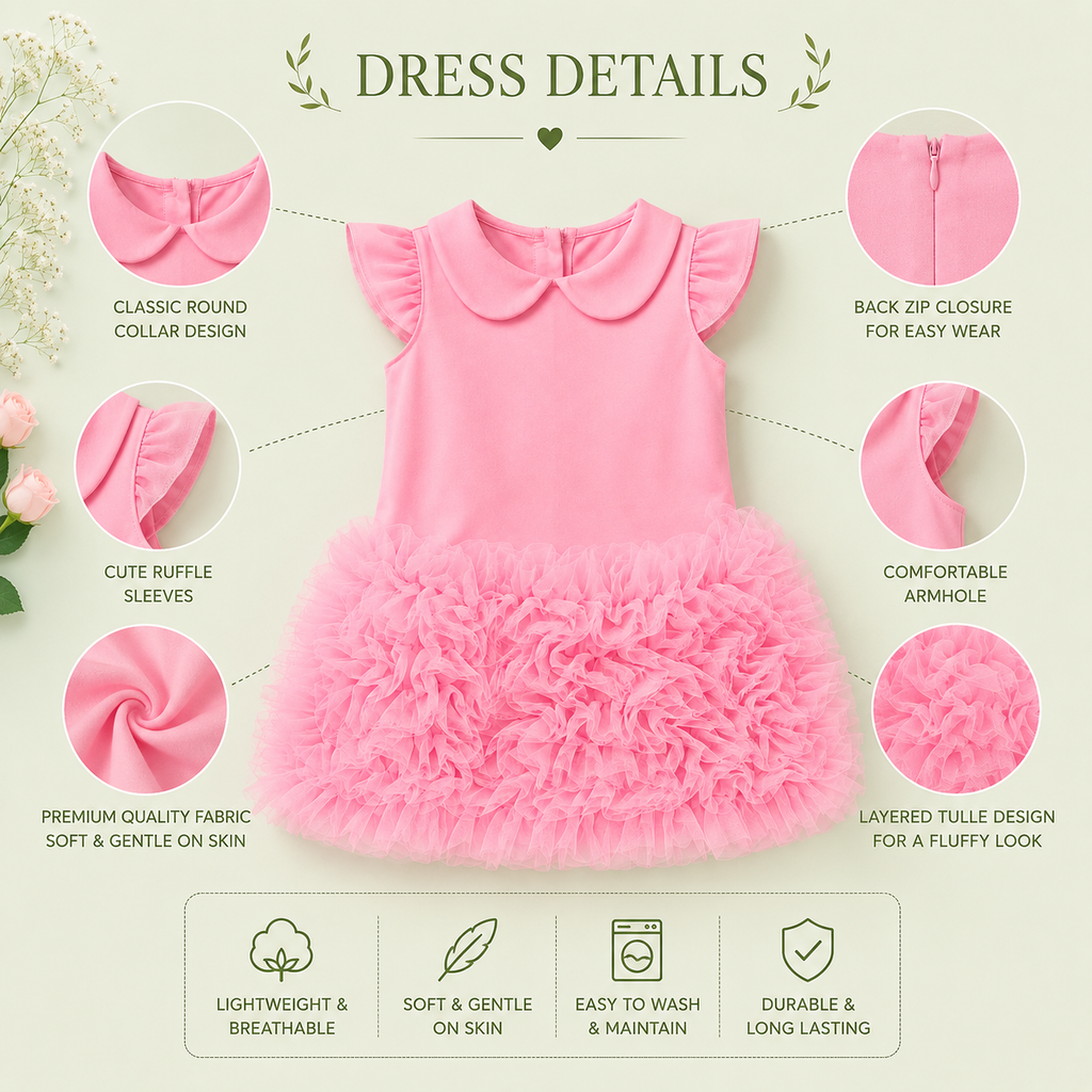 Fluffy Ruffle Party Dress