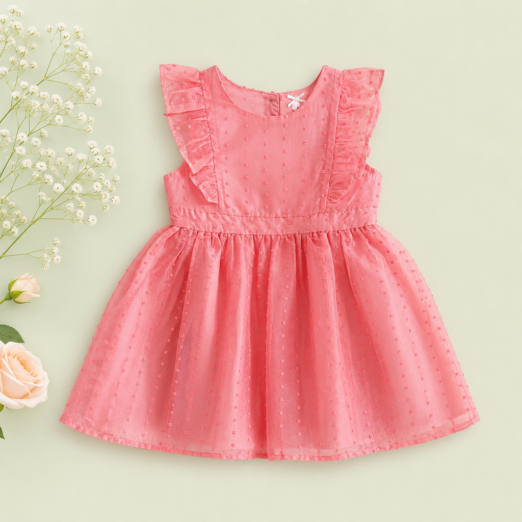Girls' Pink Party Dress – Premium Toddler Occasionwear