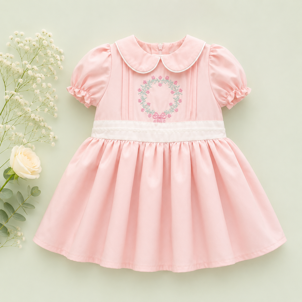Girls Powder Blue Party Dress