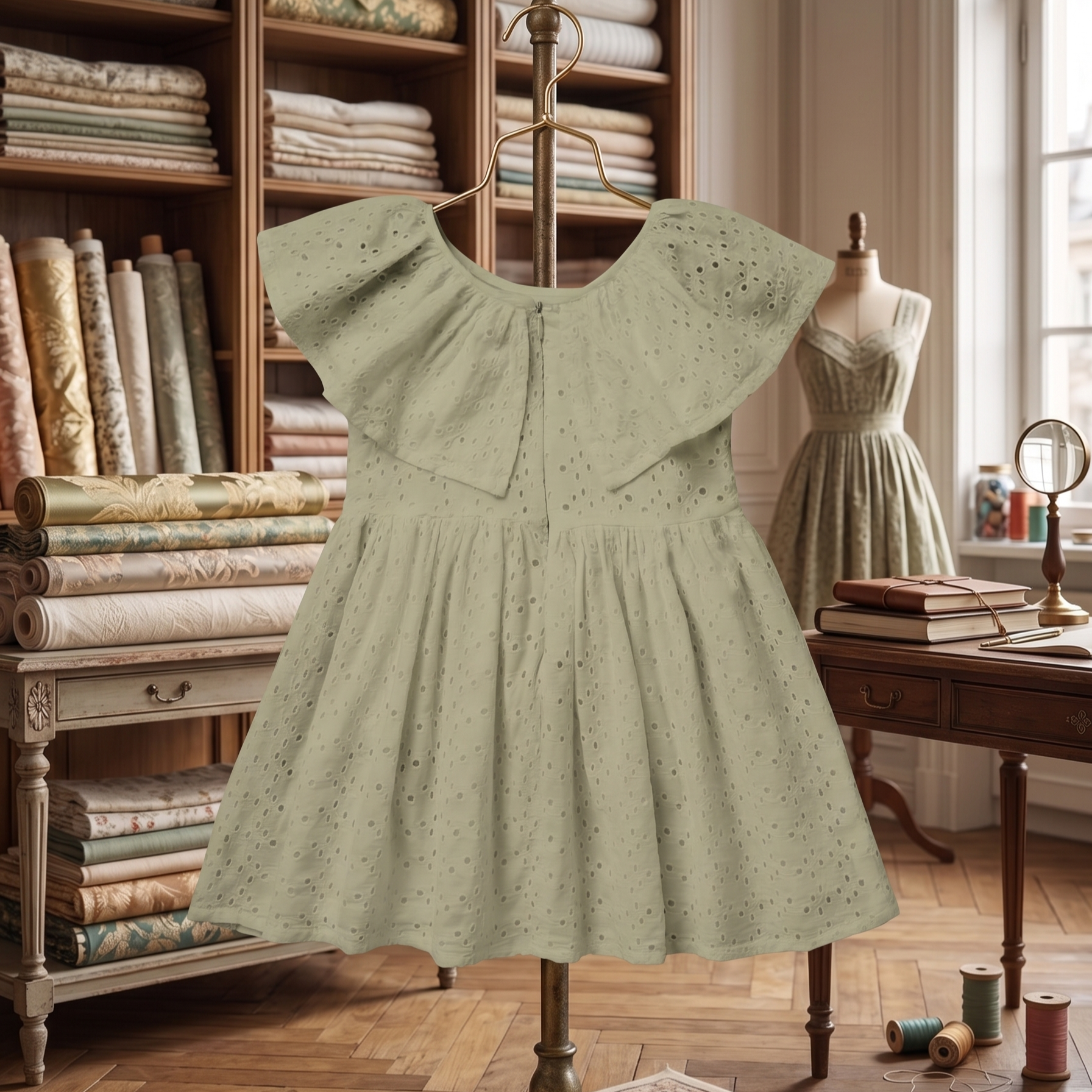 Spring Blossom Eyelet Ruffle Top Collection