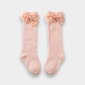 Petal Pink Lace Bow Knee-Highs