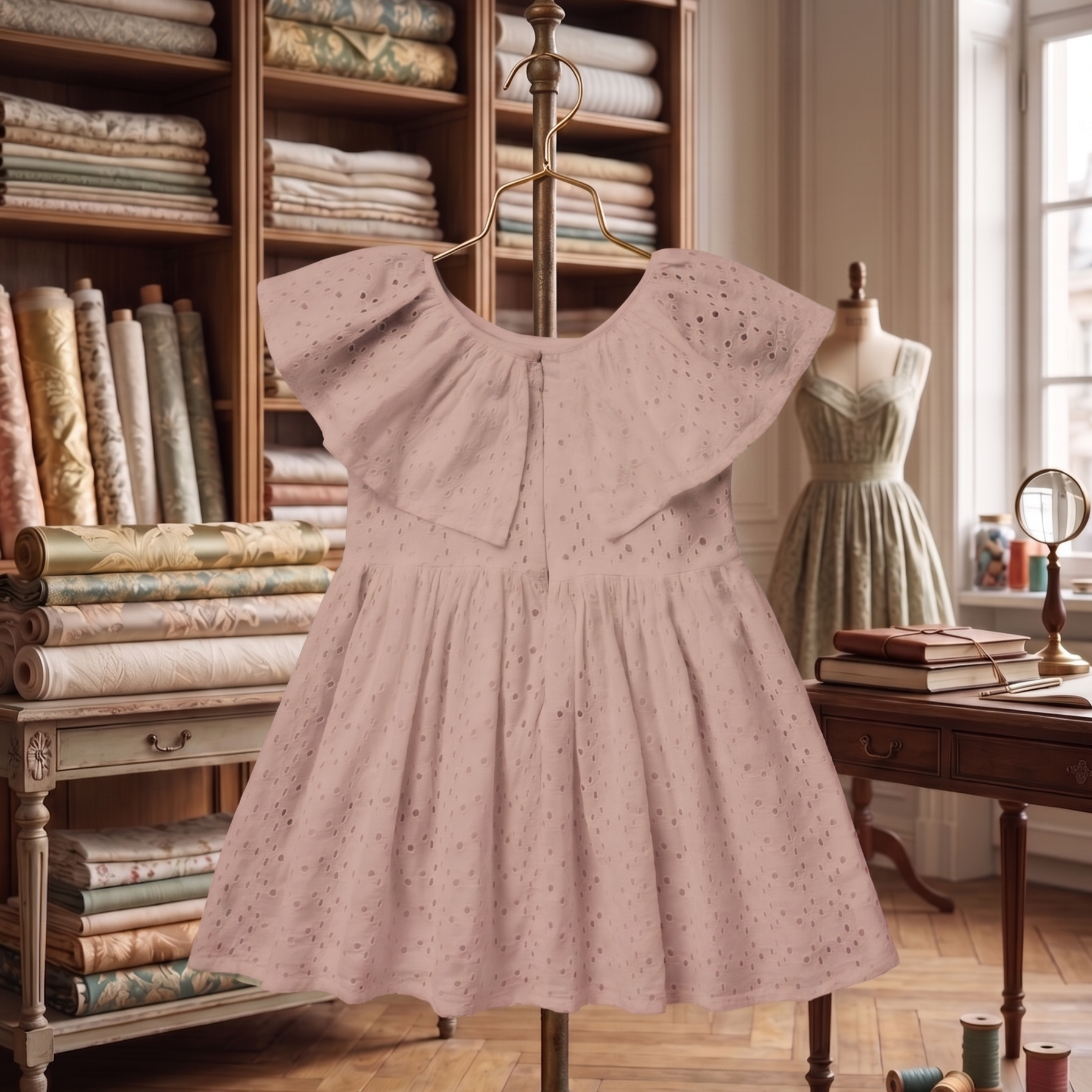 Spring Blossom Eyelet Ruffle Top Collection
