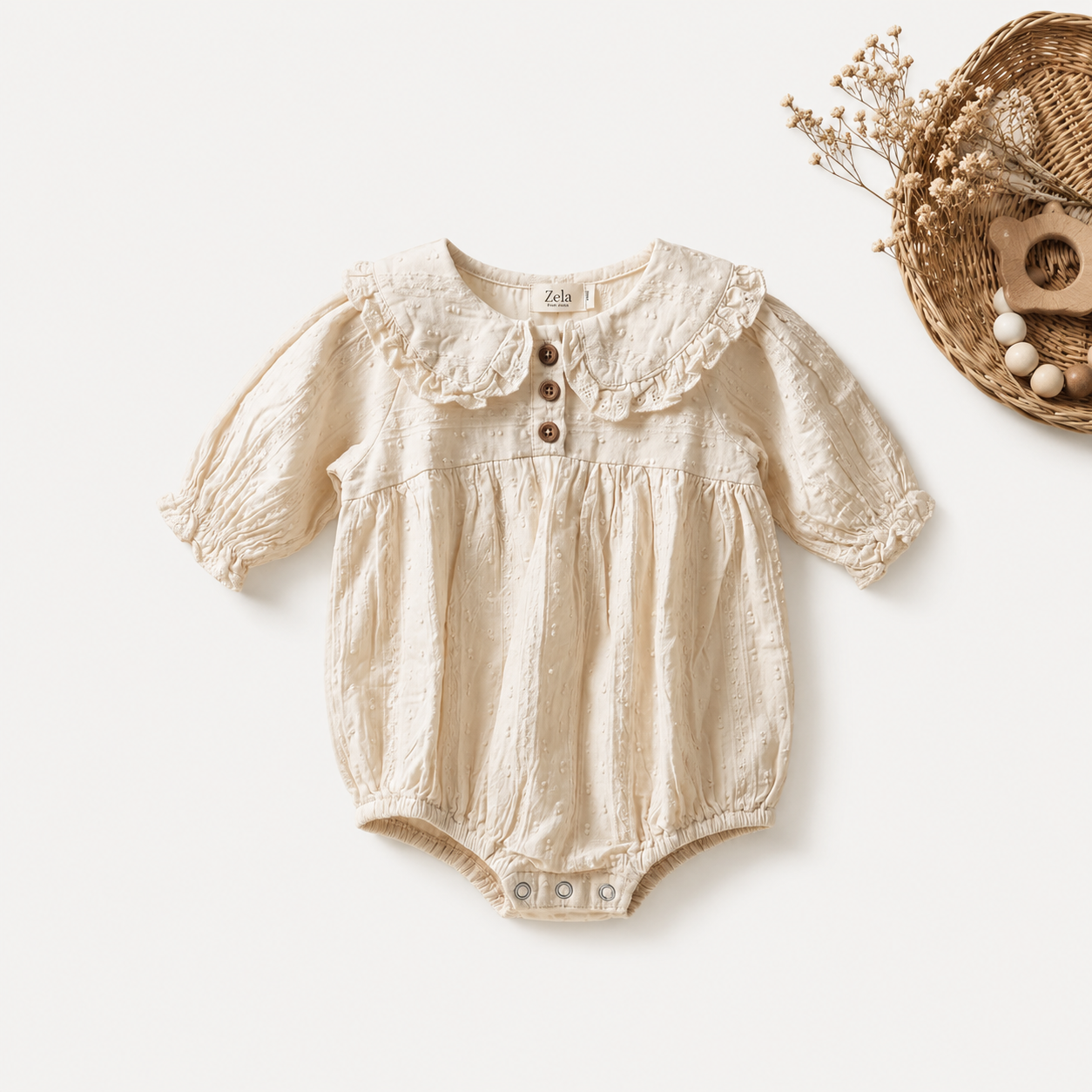 Heirloom Swiss Dot Bubble Romper