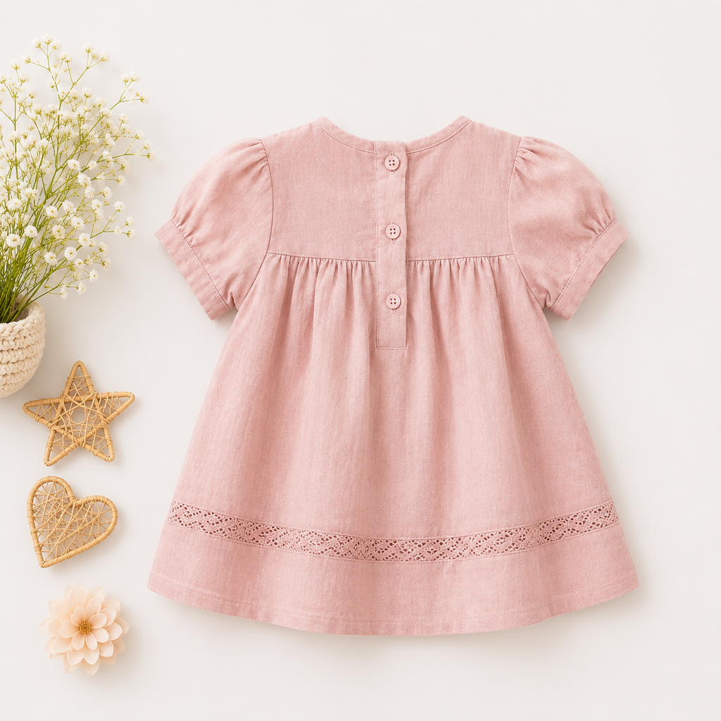 Lavanda Heritage Linen & Lace Smock Dress Collection