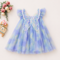 Iridescent Butterfly Tulle Dress for Girls