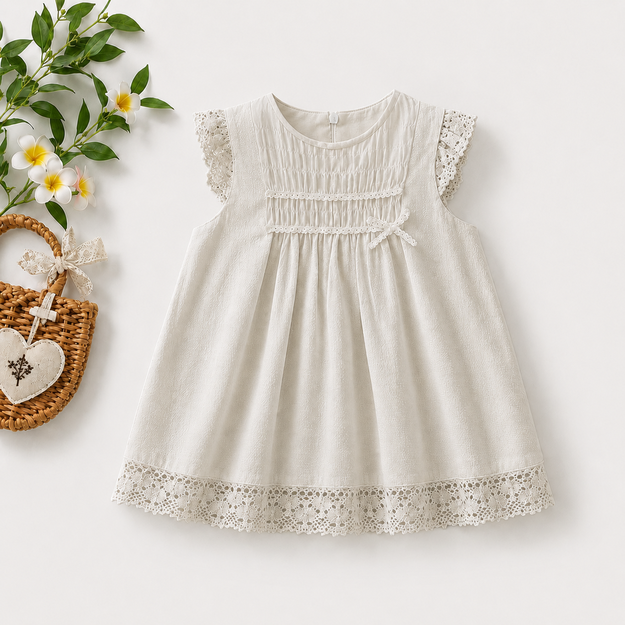 Elegant Baby Girl Lace Dress – Infant Special Occasion