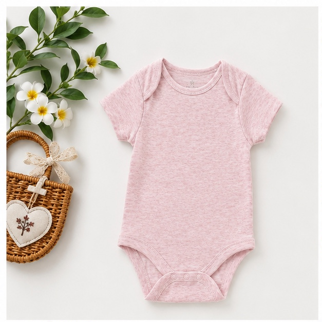 Sweet Rosebud 4-Piece Combo Daily Onesie Set