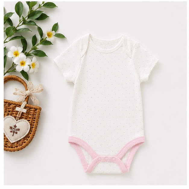Sweet Rosebud 4-Piece Combo Daily Onesie Set