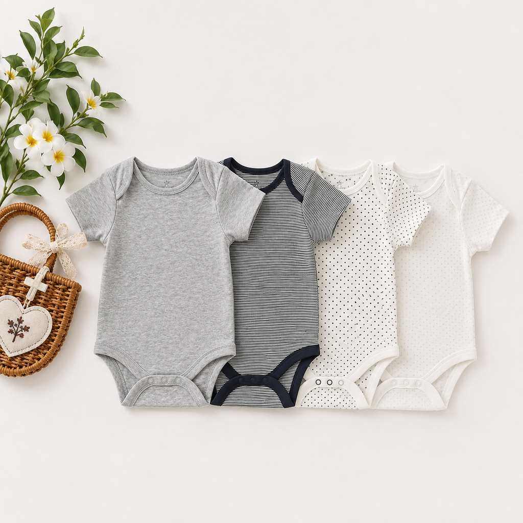 Classic 4-Piece Combo Onesie Set