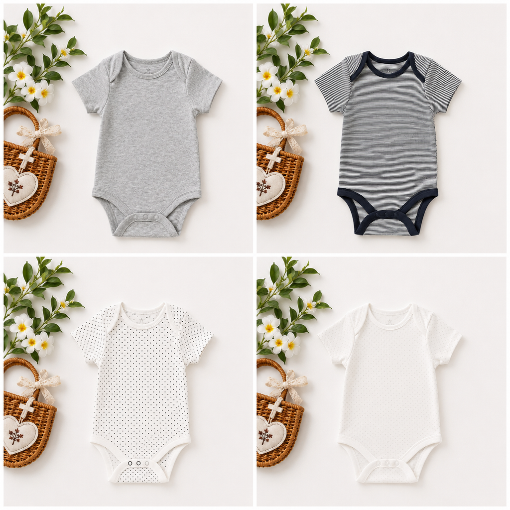 Classic 4-Piece Combo Onesie Set
