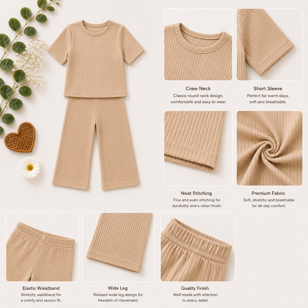 Velvet Pleated Loungewear Set