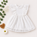 White Lace Baby Girl Party Dress