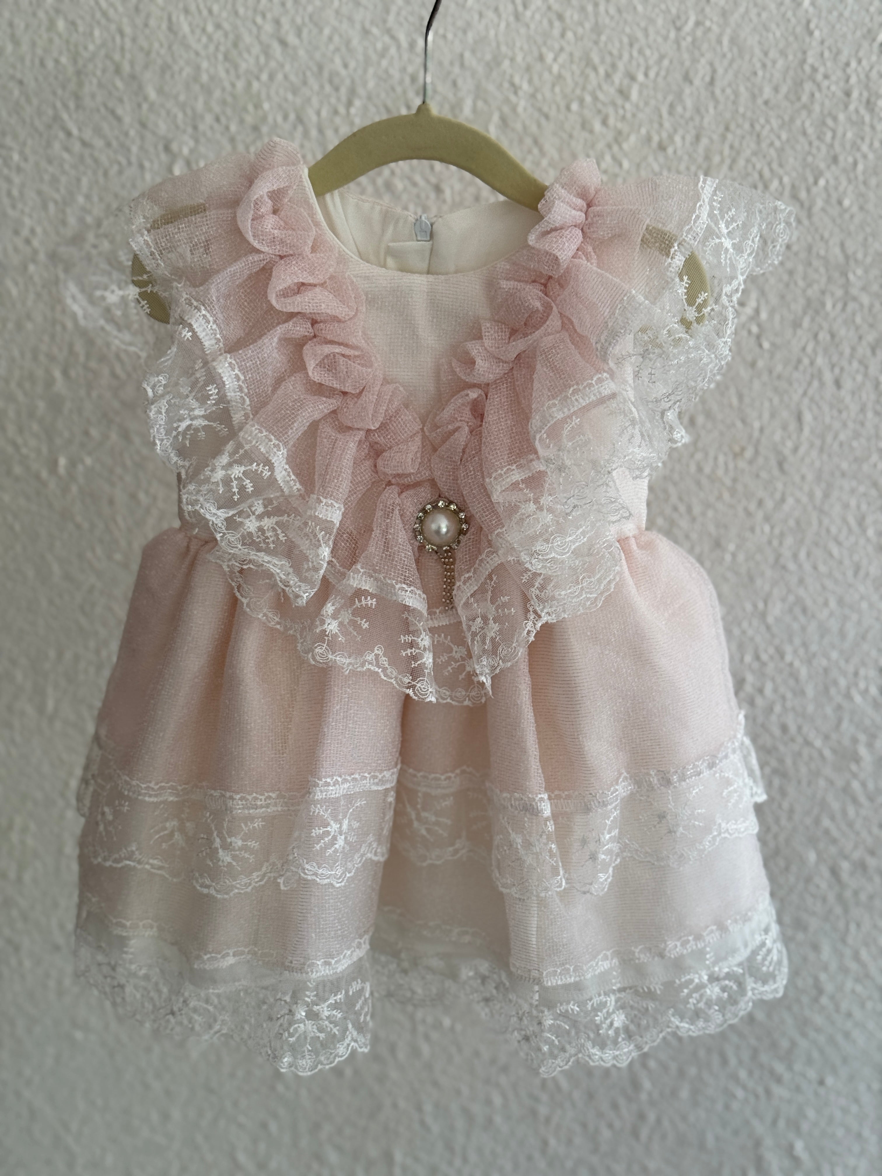 Lace Ruffle Party Dress for Baby Girls