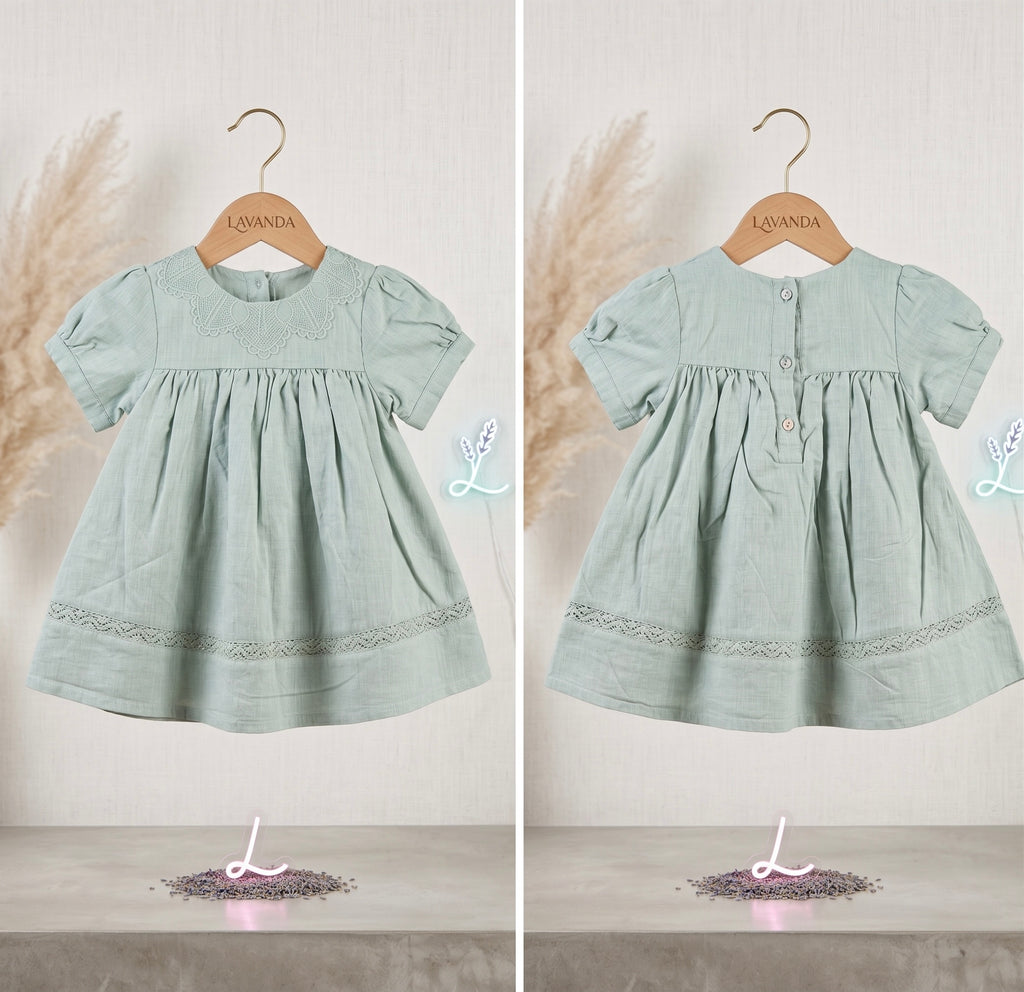 Lavanda Heritage Linen & Lace Smock Dress Collection