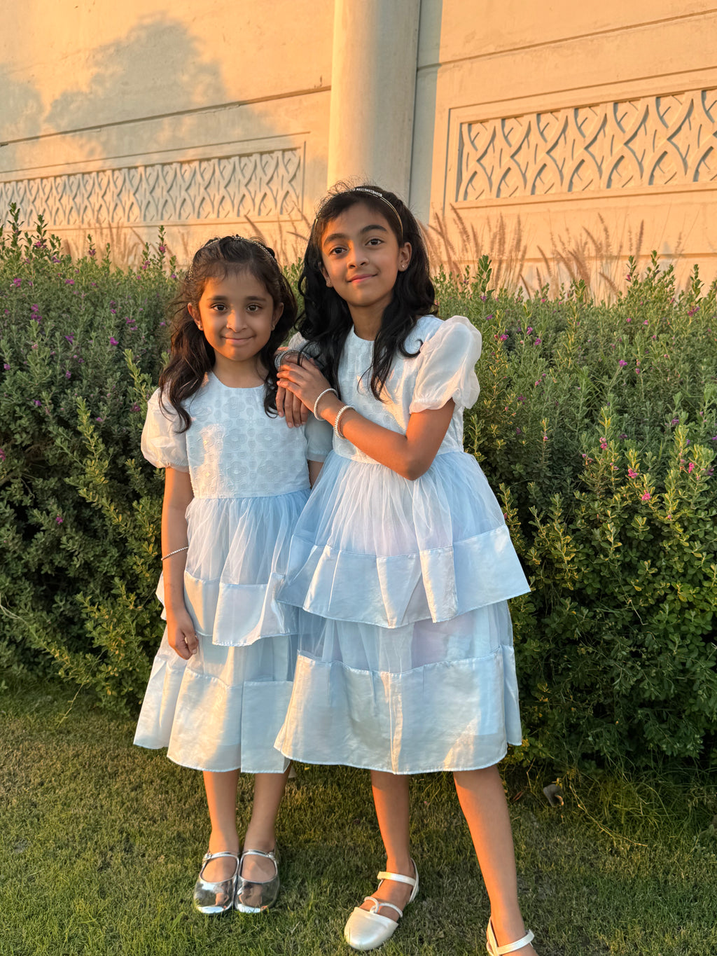 Blue Organza Party Dress for Girls – Elegant Occasionwear