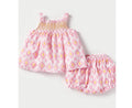 Pink Diamond Baby Girl Smocked Top & Bloomer Set